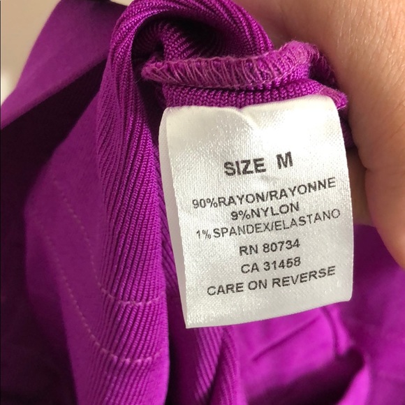 Purple bandage style cocktail dress. Size medium. - Picture 4 of 5